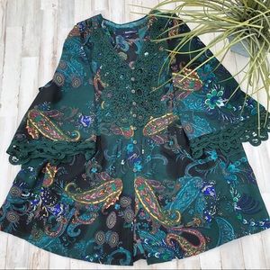 💕 Pretty Denim 24/7 Green Top 💕